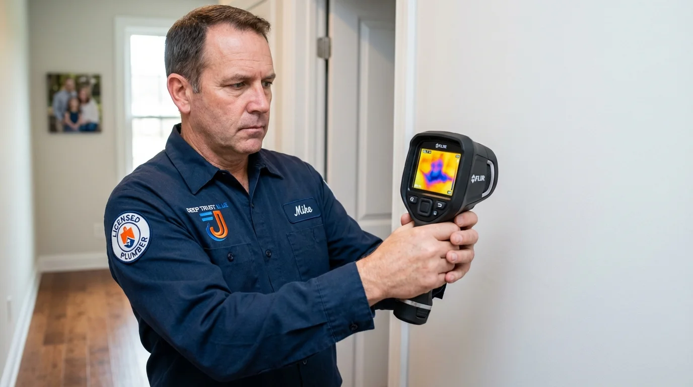 Thermal imaging leak detection by Johns Plumbing LLC in Klamath Falls